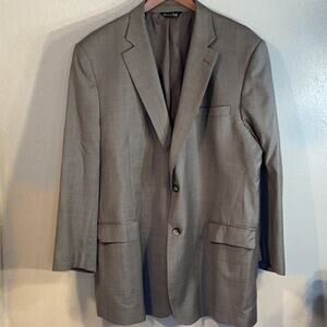 Ermenegildo Zegna Black Saks Fifth Avenue Italian Wool Blazer Suit Coat Men 48R